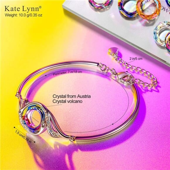 Phoenix Bracelet Women Crystal Bangle Adjustable Jewelry Gift for Her Lucky - Picture 2 of 7